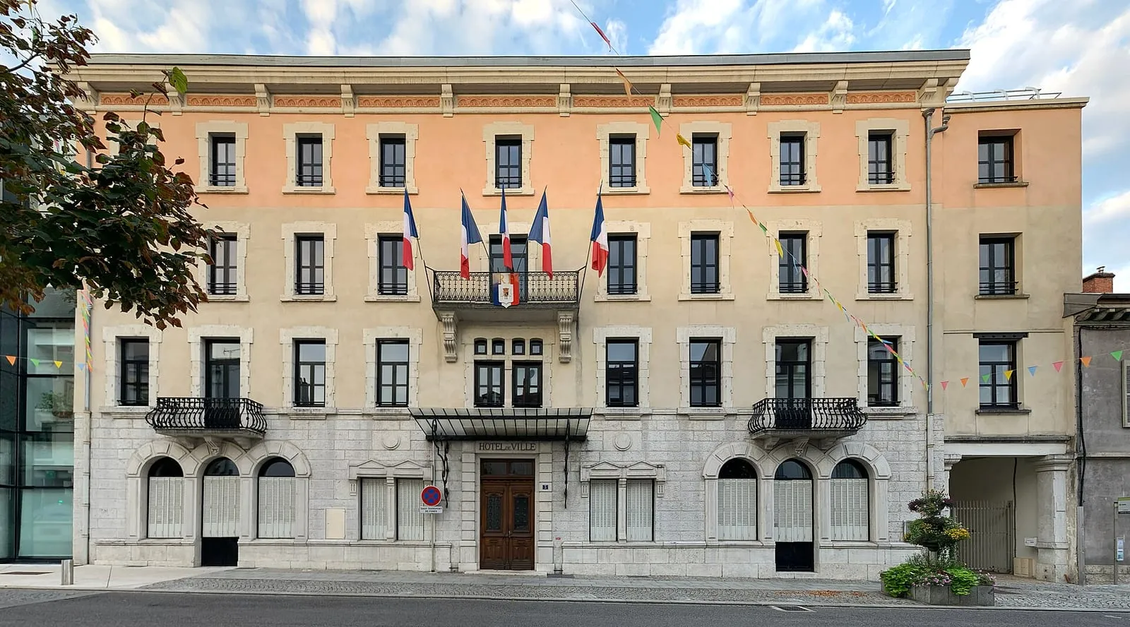 L'hôtel de ville d'Oyonnax