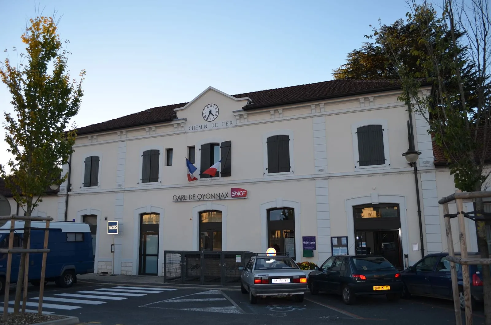 Le bâtiment voyageurs de la gare d'Oyonnax, construit en 1885