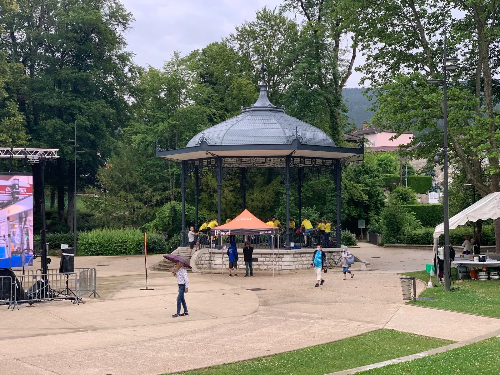 Le kiosque du parc René-Nicod à Oyonnax